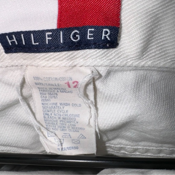 Tommy Hilfiger White 80s Jean Shorts Size 12/28” - Picture 6 of 6